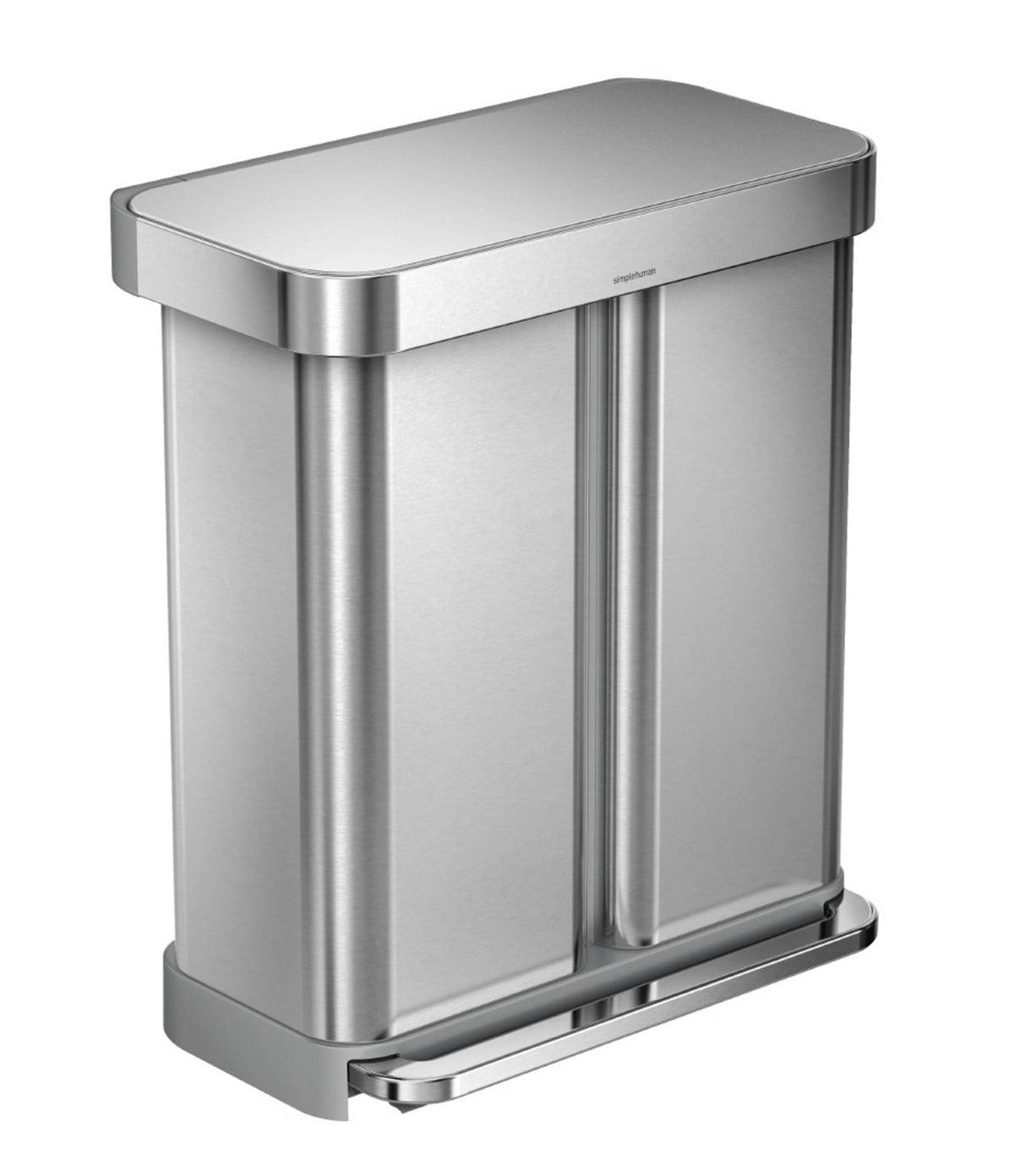 Dual Compartment 58-Liter Step Trash Can N773