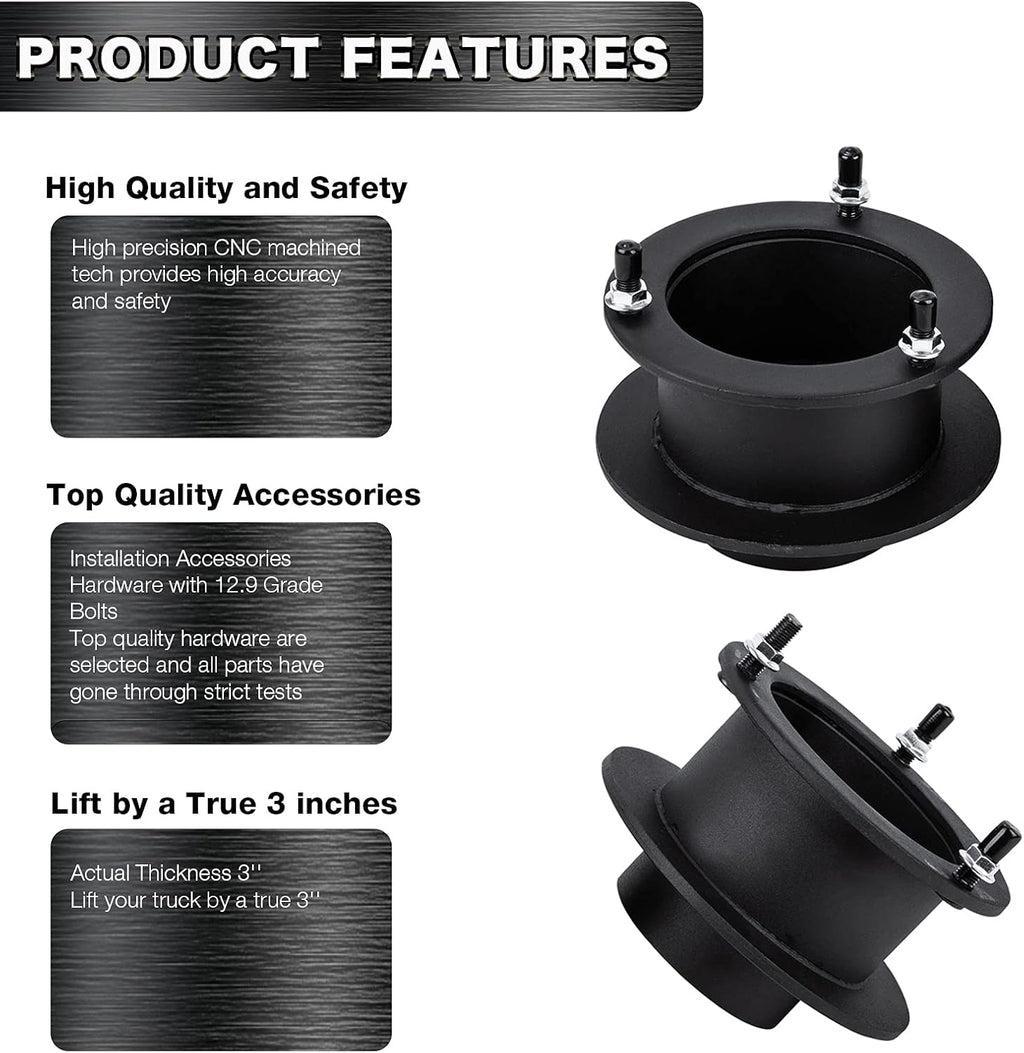 2 Front Leveling Lift Kits for 4WD Dodge Ram 1500 2500 3500 Trucks W311