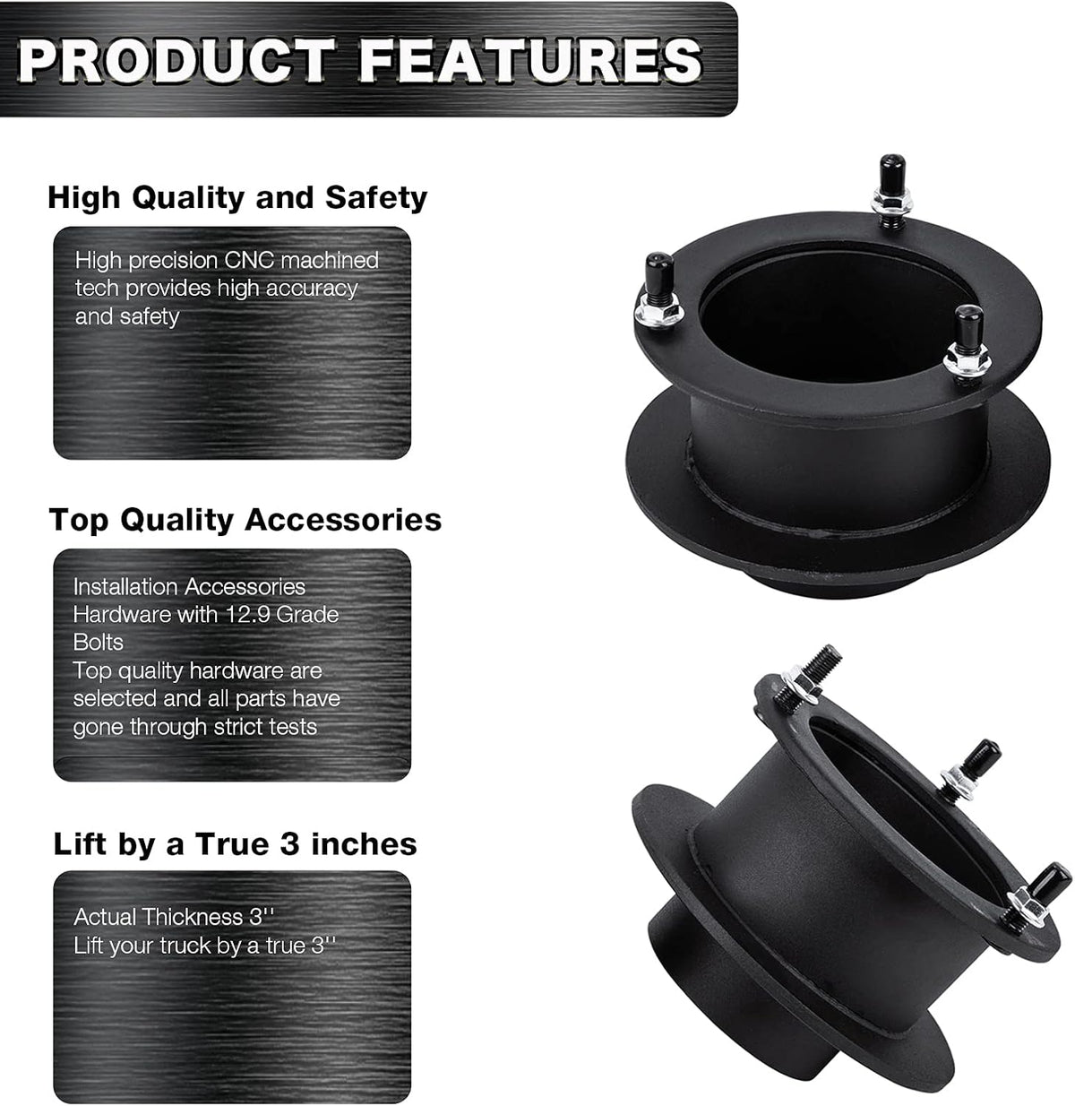 2 Front Leveling Lift Kits for 4WD Dodge Ram 1500 2500 3500 Trucks W311