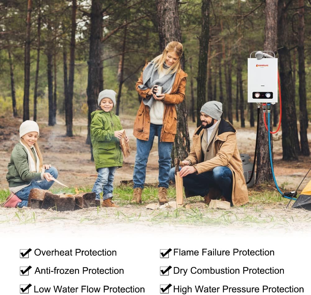 1.58 GPM Portable Propane Tankless Water Heater with Water Pump G48018