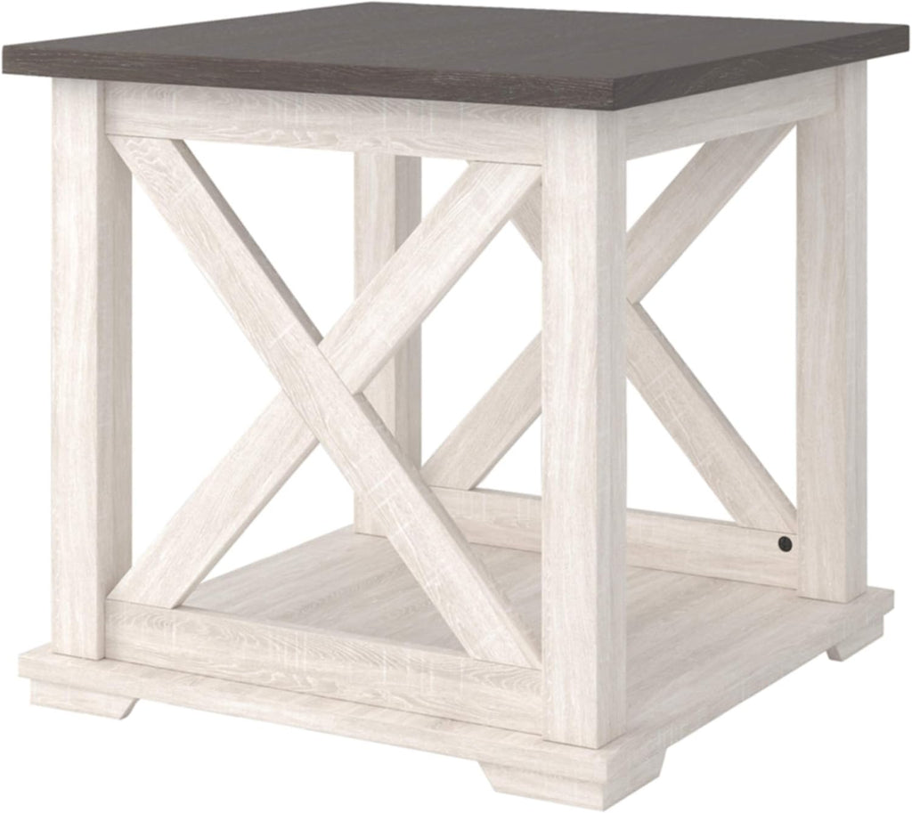 Brown Modern Farmhouse End Table Pack of 2 H127644