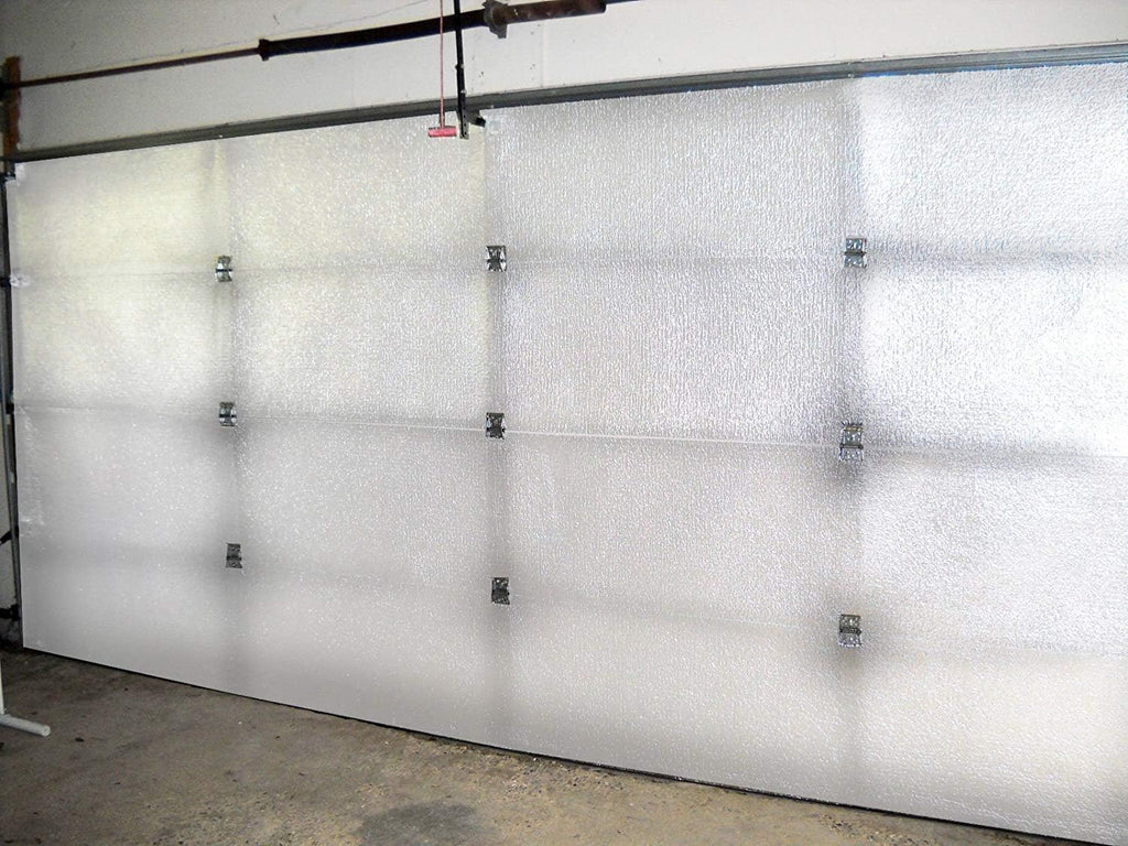 White Double Car Garage Door Insulation Foam Core Kit T381