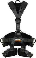 Black Heavy Duty Adjustable Full Body Harness T6273