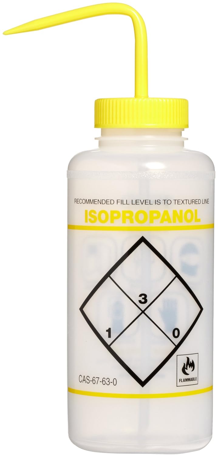 1000ml Polyethylene Wash Bottles with Blue Cap Pack of 6 Z743