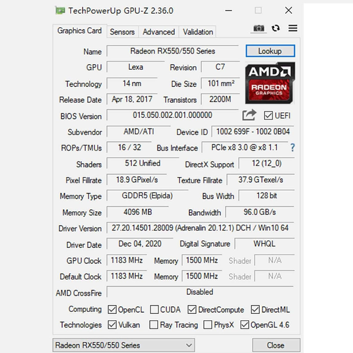 4GB GDDR5 128-Bit Graphics Card N428116