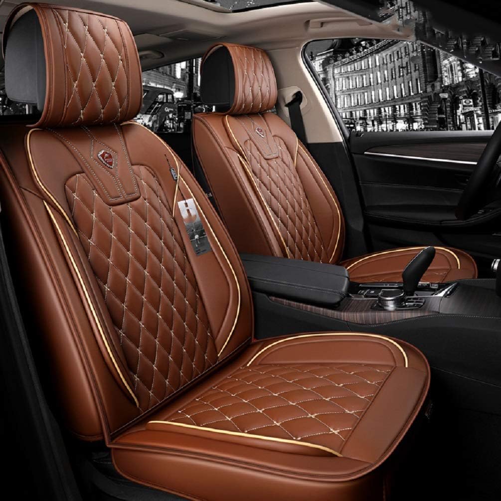 Blue PU Leather Car Seat Covers Full Set F157
