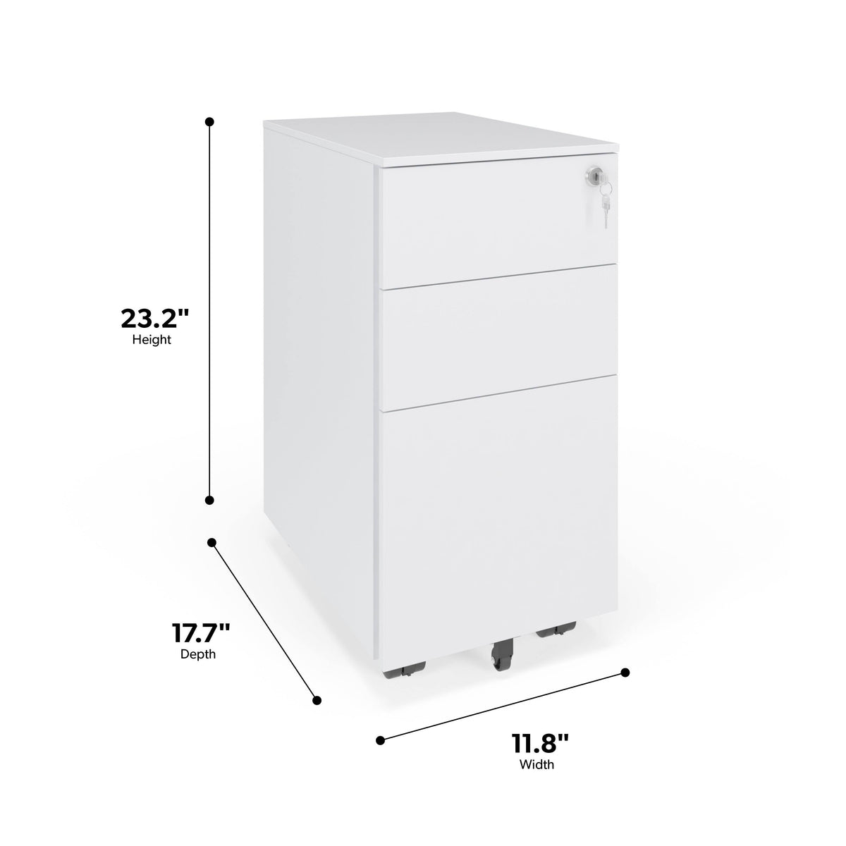 Charcoal Metal Filing Cabinet F172110