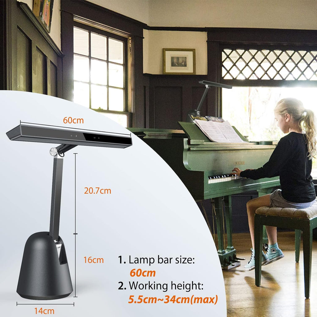 55'' 12W LED Dimmable Piano Lamp B8526