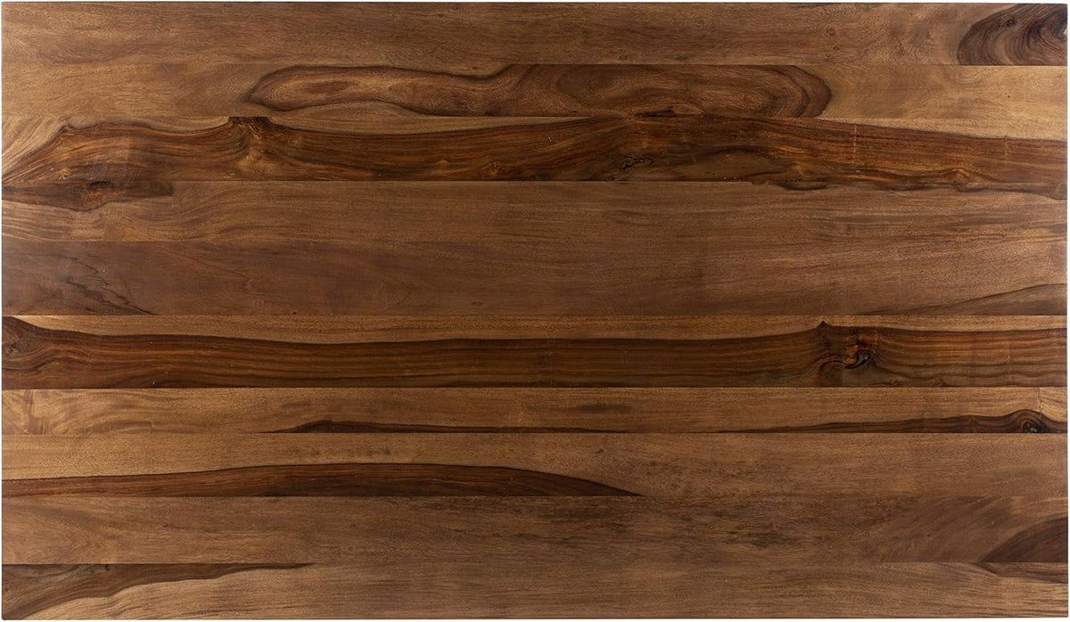 Walnut and Brass Dining Table U779