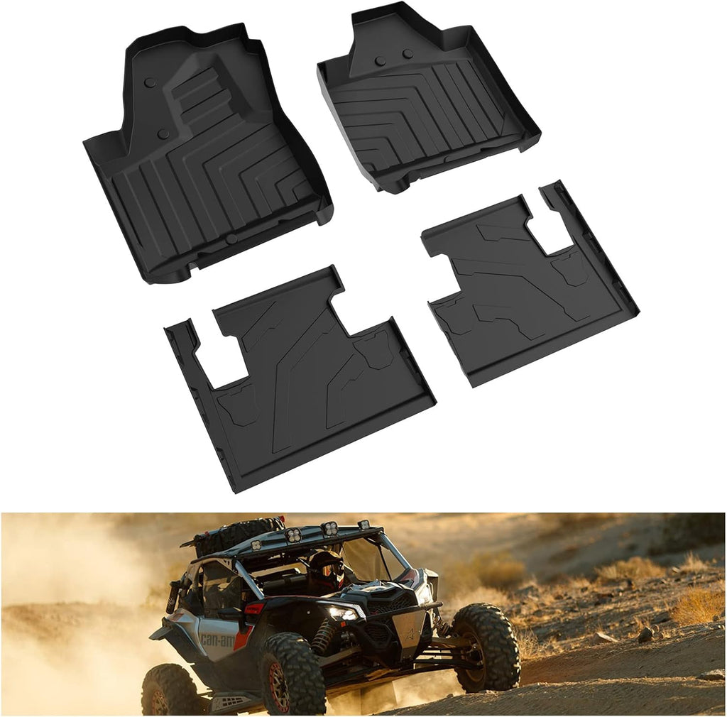 All Weather TPE Floor Mats Black S9078