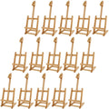 12 Pack Mini Wooden H-Frame Tabletop Easel D90186