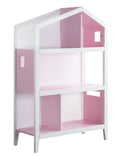 White Pink Wood Bookcase H8590