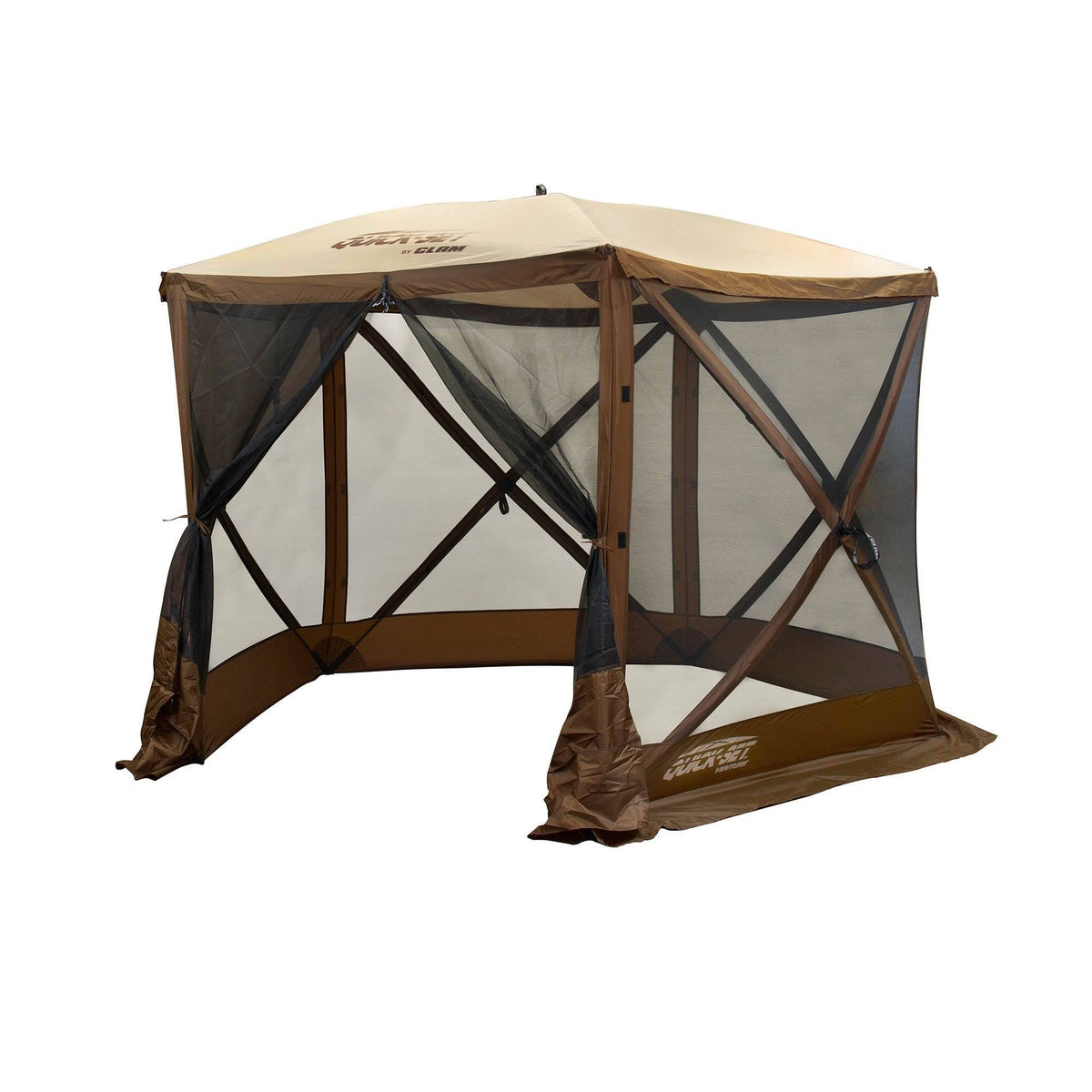 Portable Outdoor Gazebo Canopy Shelter Brown 2 Pack R151111