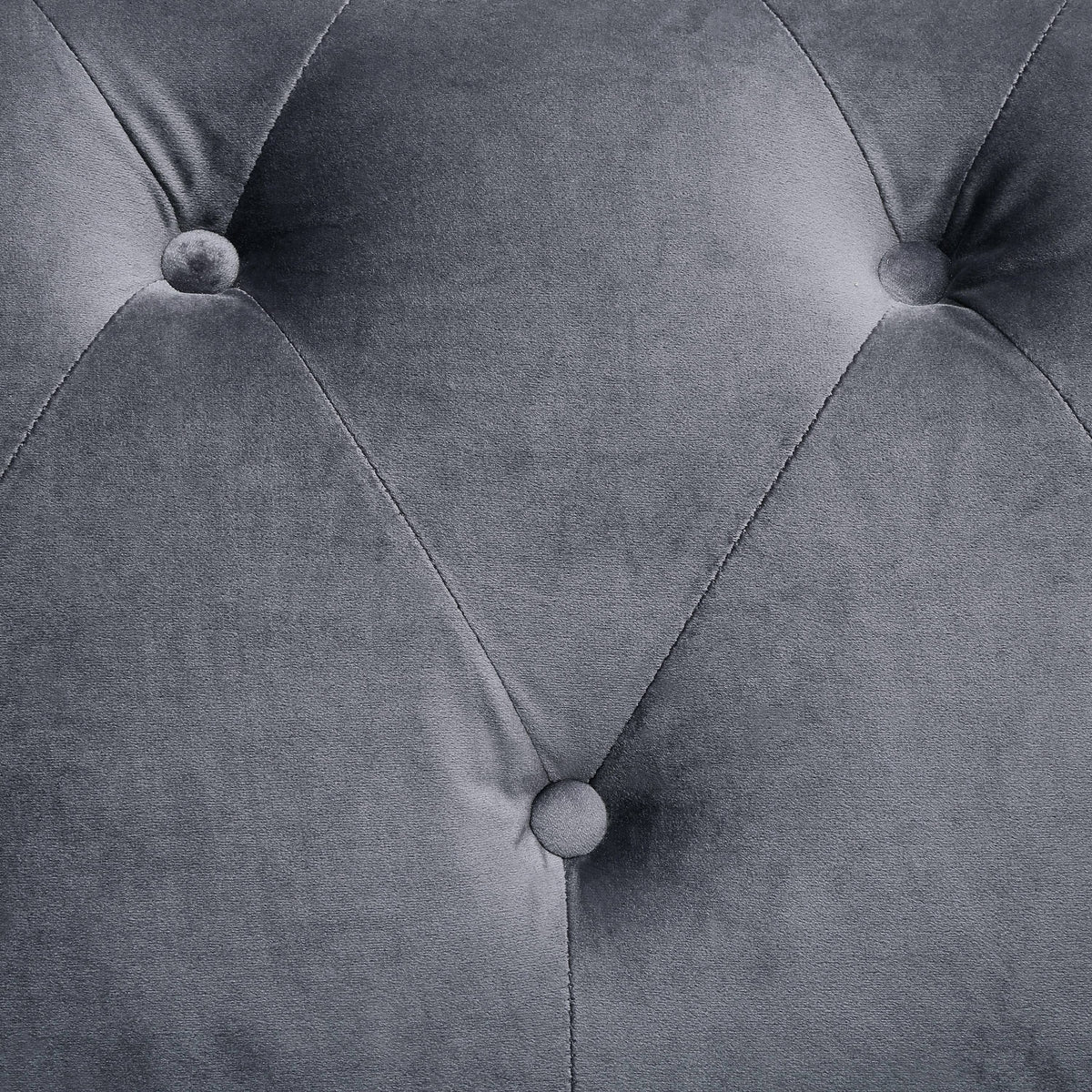 Grey Fabric Tufted Chair E527