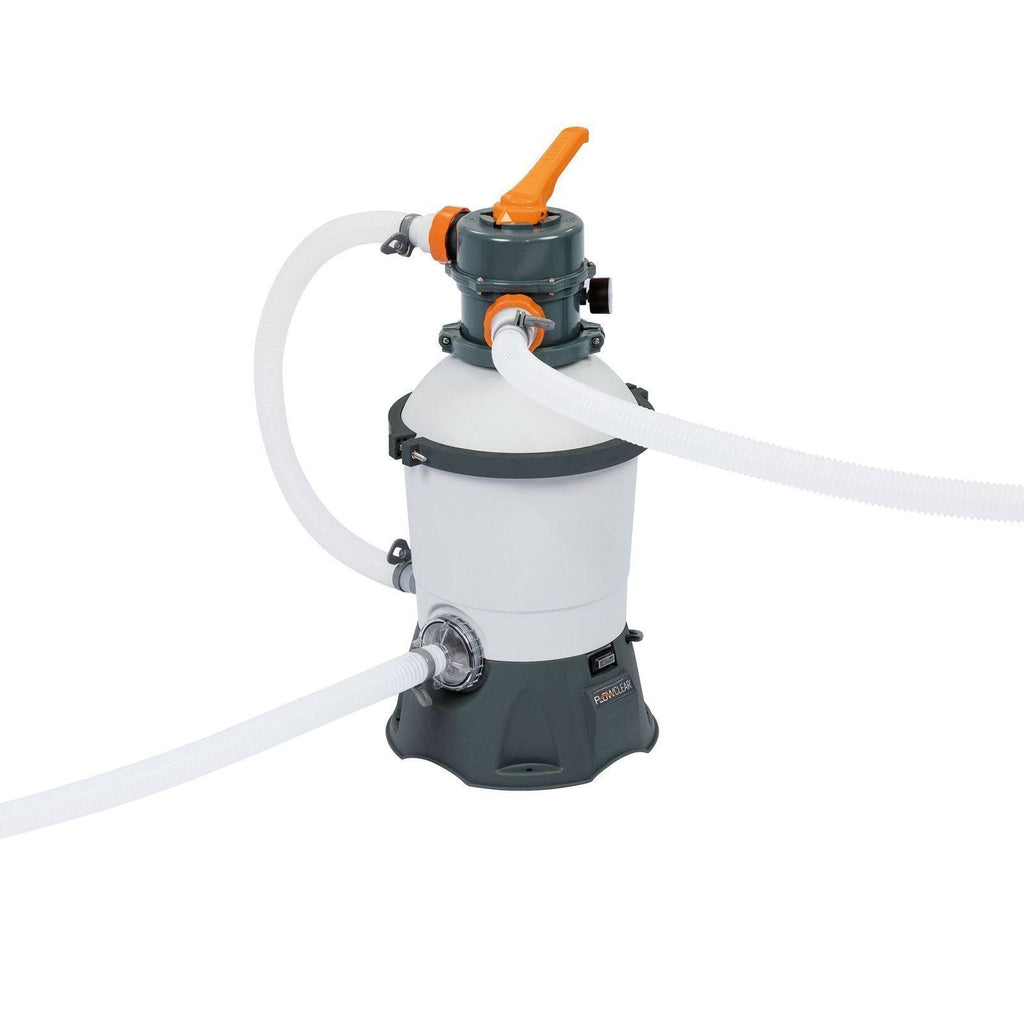 1000 GPH Silica & Sand Swimming Pool Filter Pump Gray D778