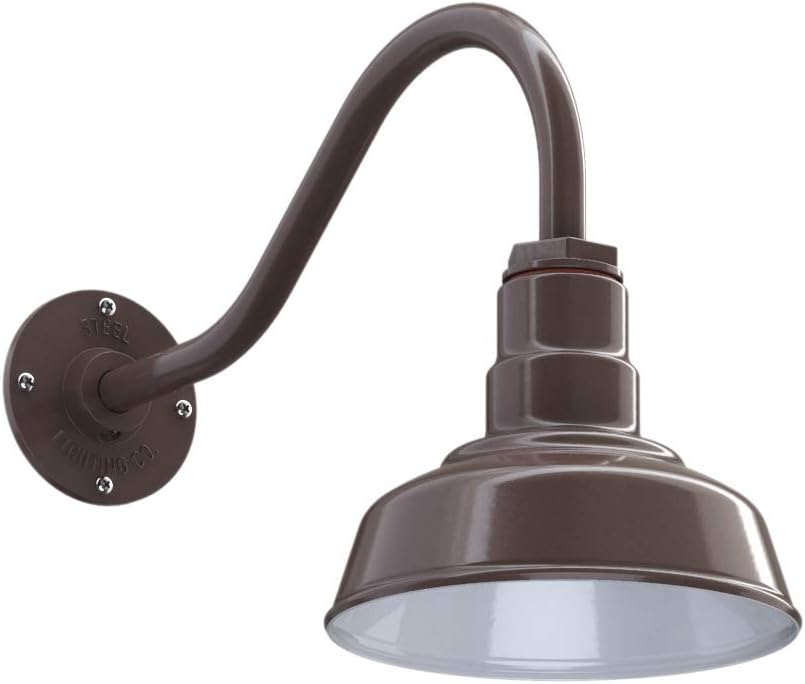 Wall Mounted Light Matte Black with Brass Interior I967
