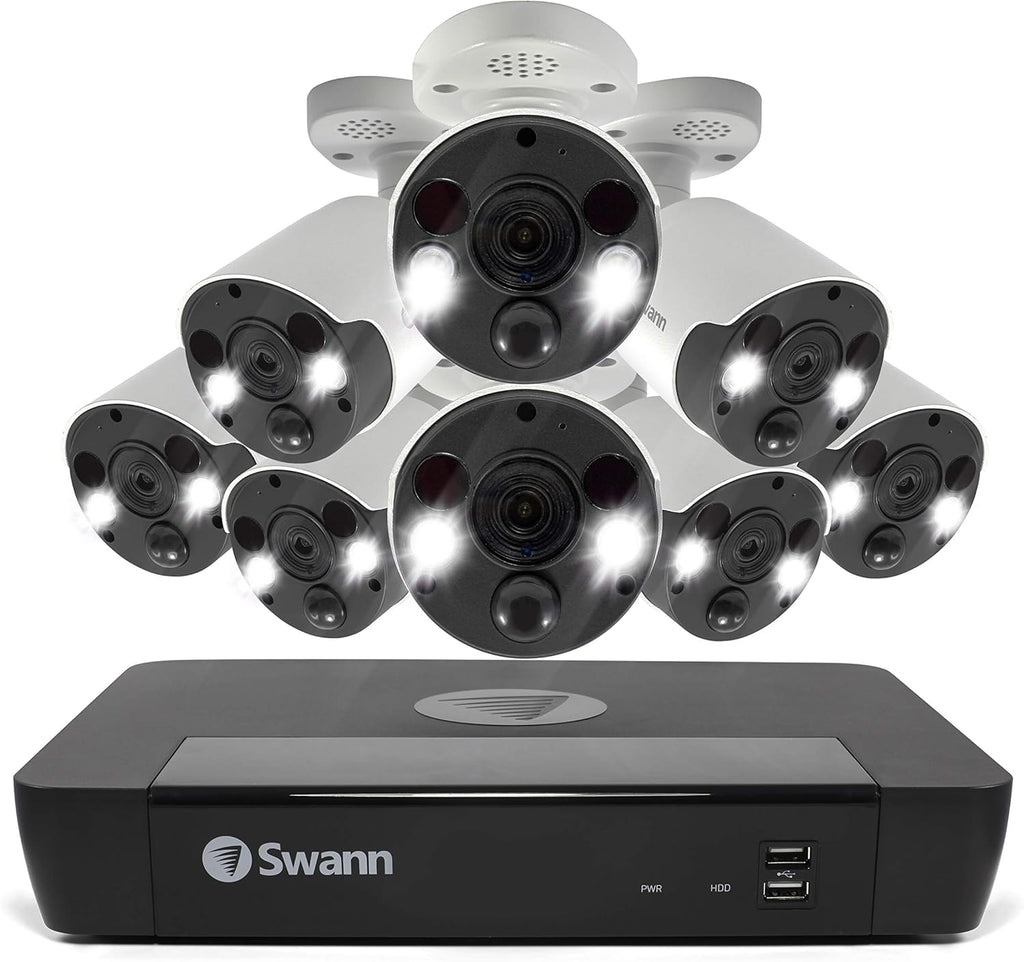 8 Camera 8 Channel 4K Ultra HD POE NVR Security Camera System R72174
