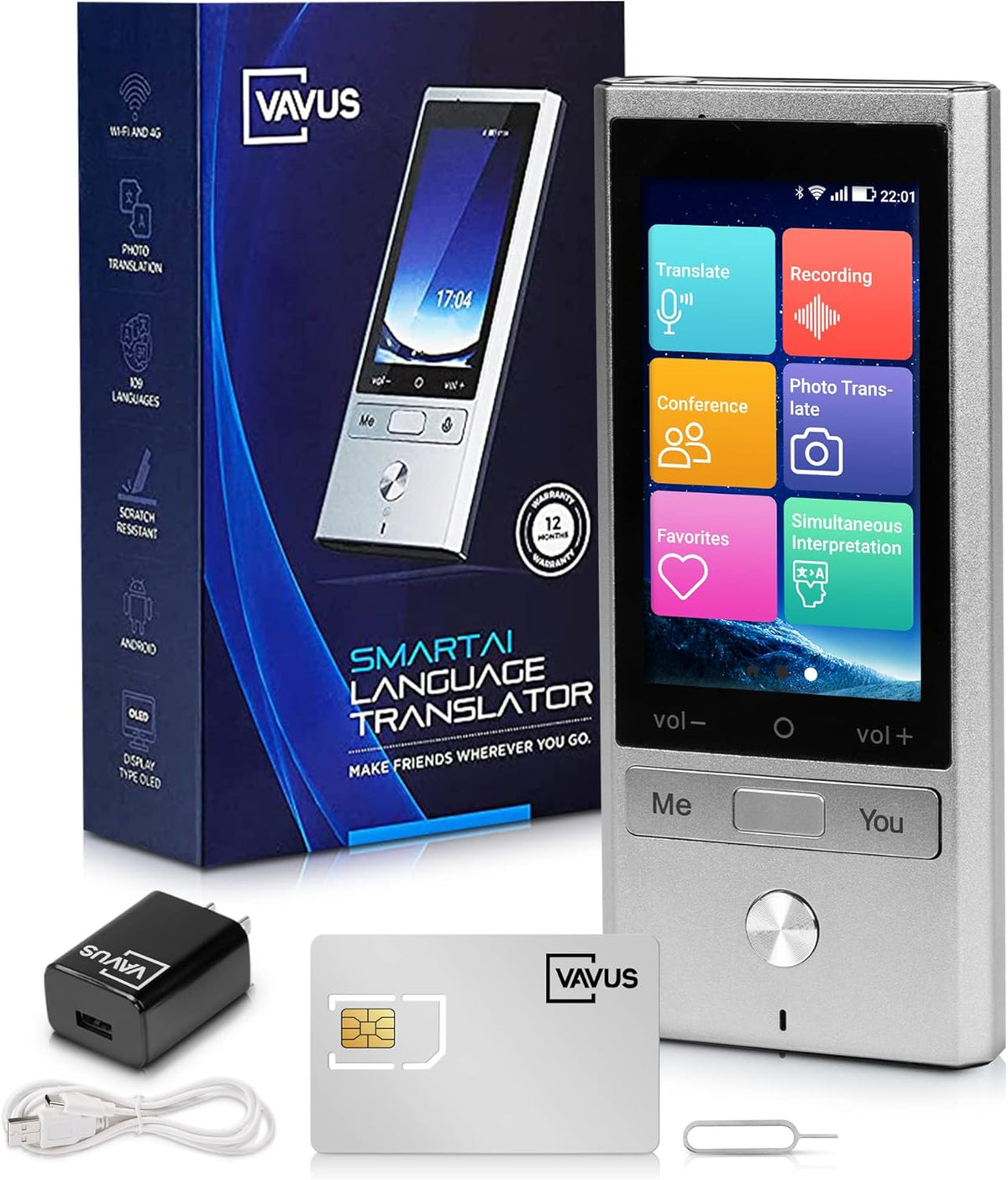 Language Translator Device with WiFi Offline Translation K5891