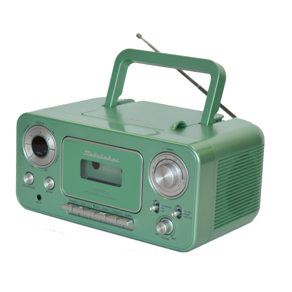 Portable Stereo CD Player with AM/FM Radio and Cassette Player/Recorder L219