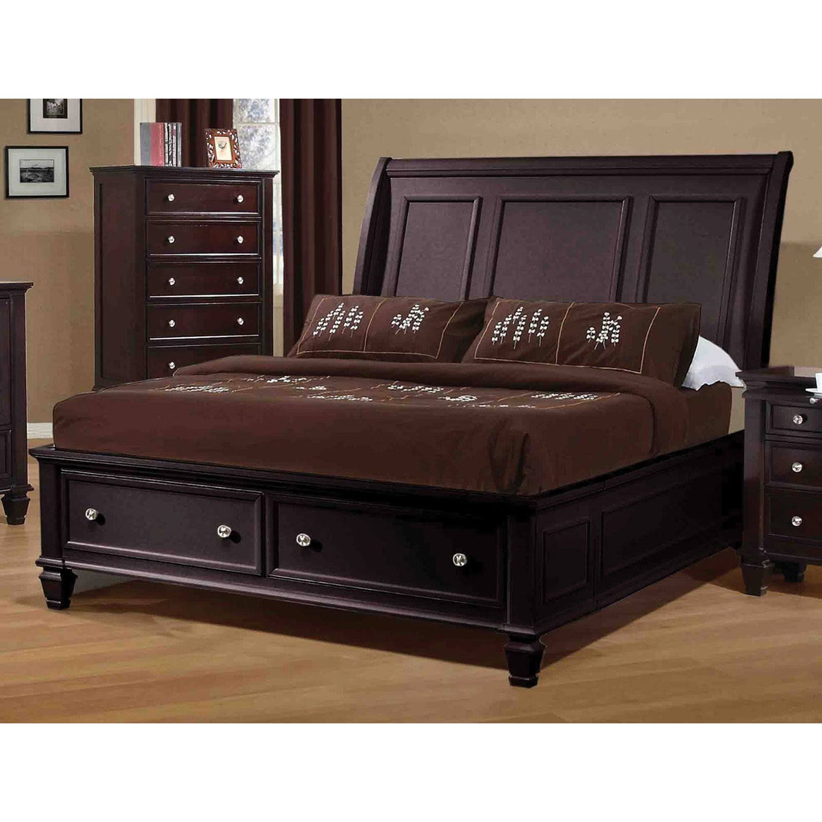 Cappuccino Queen Bed T768307