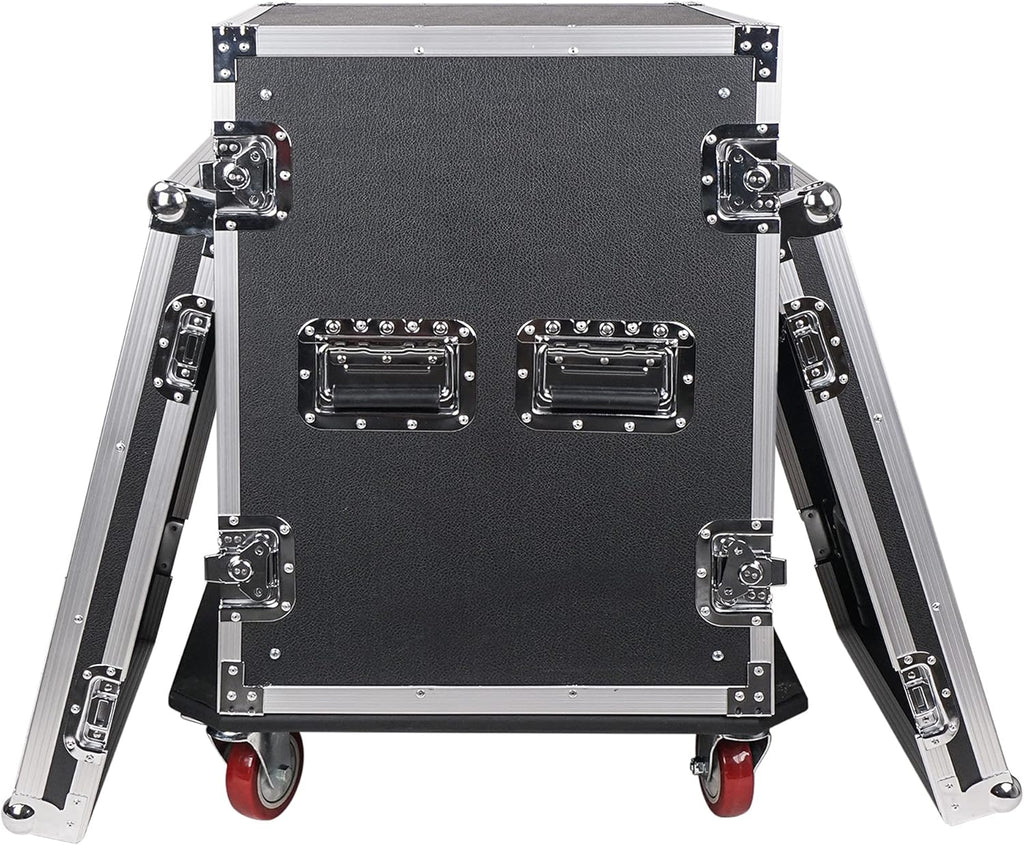 8U PA DJ Rack Road Case with Casters U956