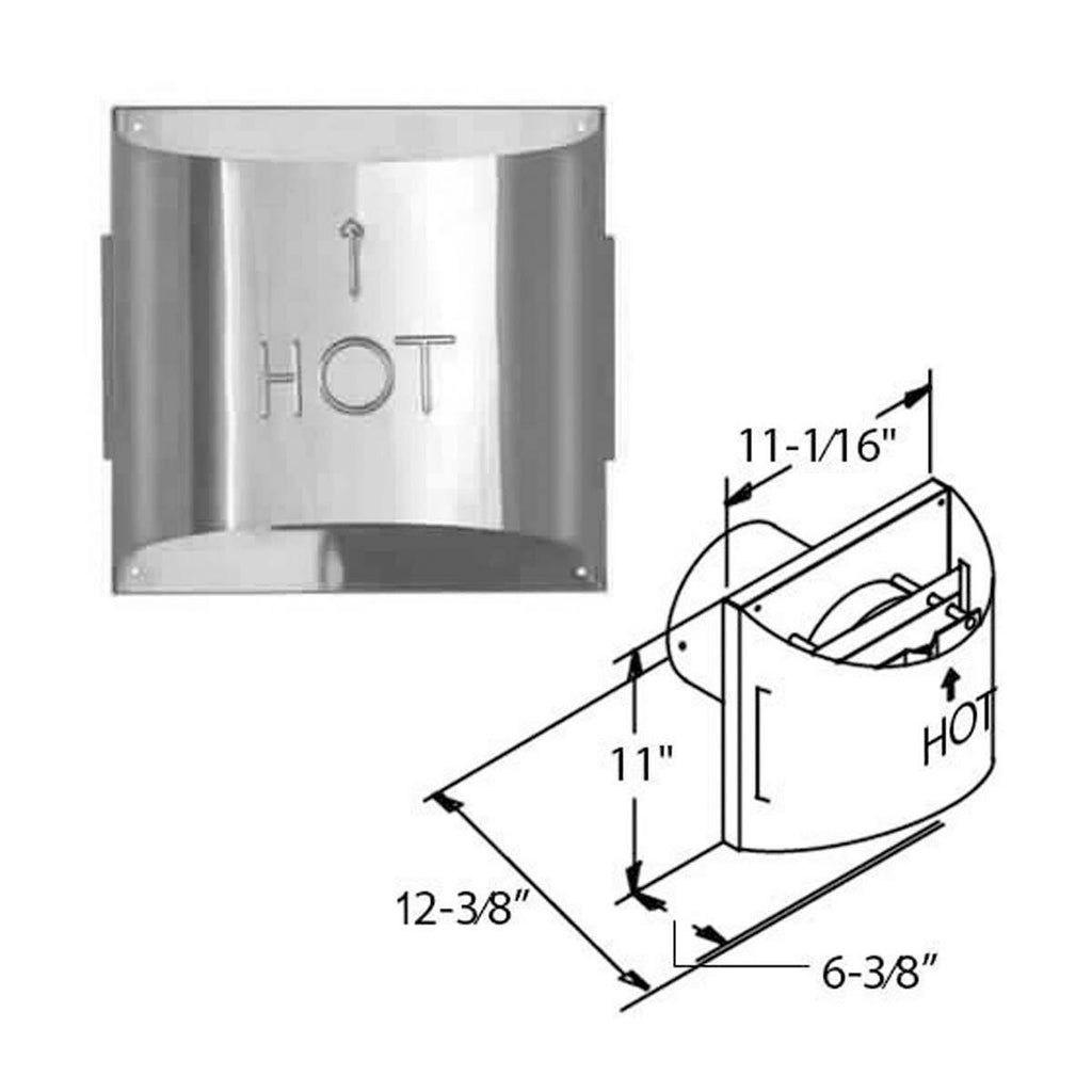Aluminum Sconce Termination Cap A683683