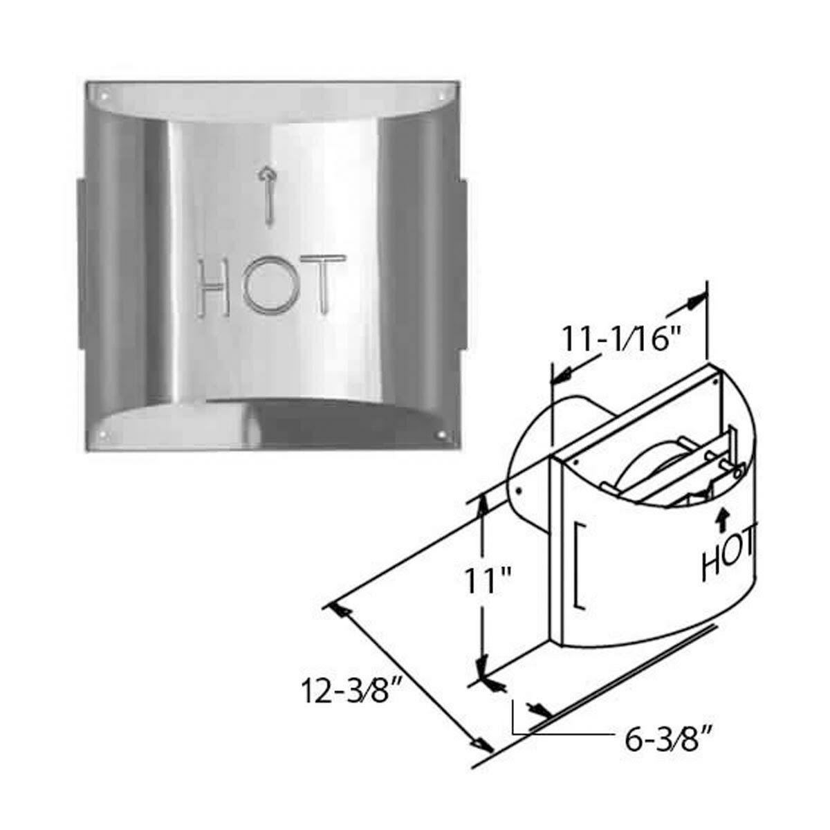 Aluminum Sconce Termination Cap A683683