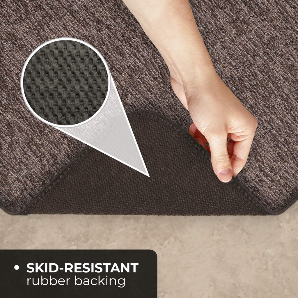 Skid-Resistant Carpet Runner Pebble Gray 12 Feet X 36 Inches I574385