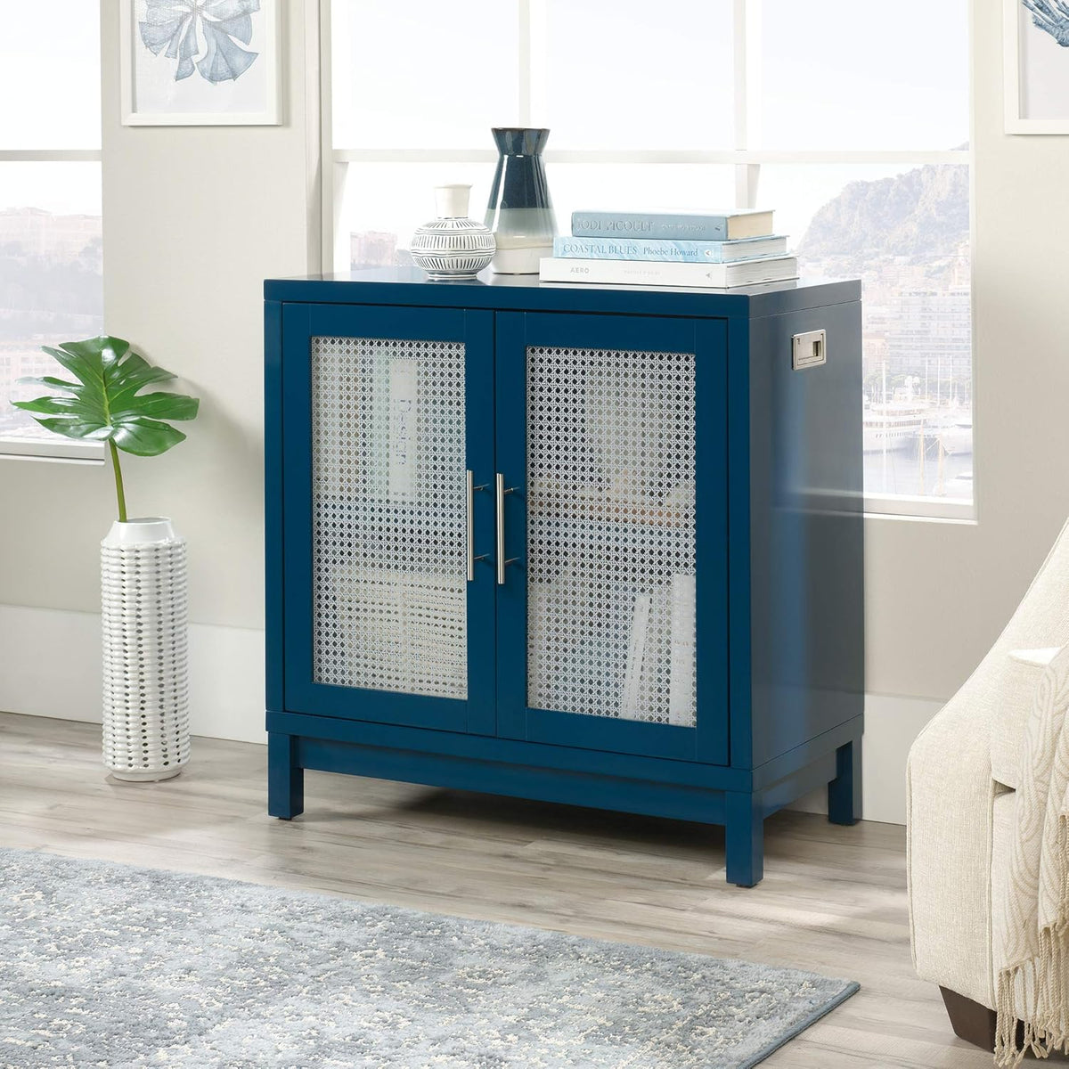 Navy Accent Storage Cabinet N7138