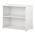White 2 Shelf Bookcase E8026