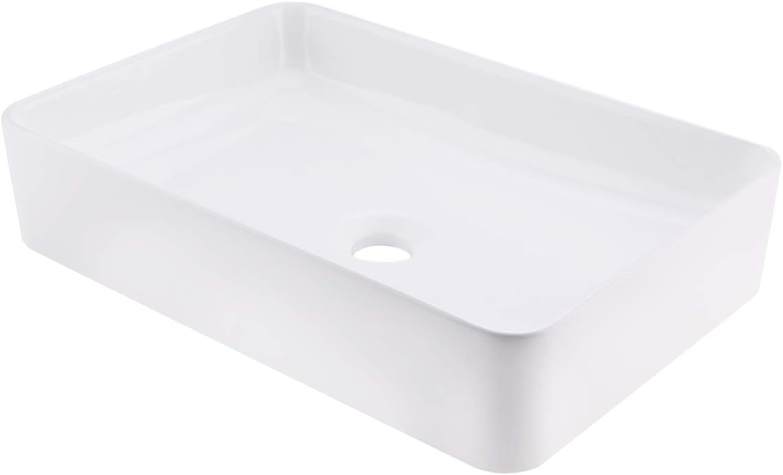 20 Inch Rectangular Matte Black Vessel Sink L766695