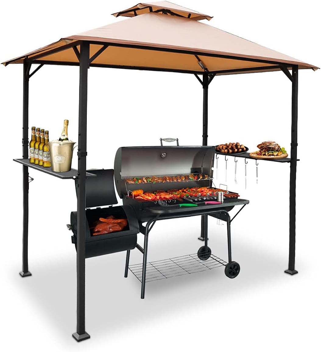 8'x5' Grill Gazebo BBQ Patio Shelter Canopy Y704
