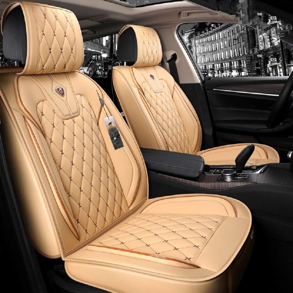 Blue PU Leather Car Seat Covers Full Set F157