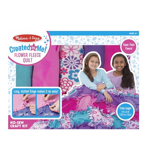 Fleece Quilt No-Sew Craft Kit 48 squares E4176