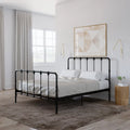 King Gray Metal Bed Z663