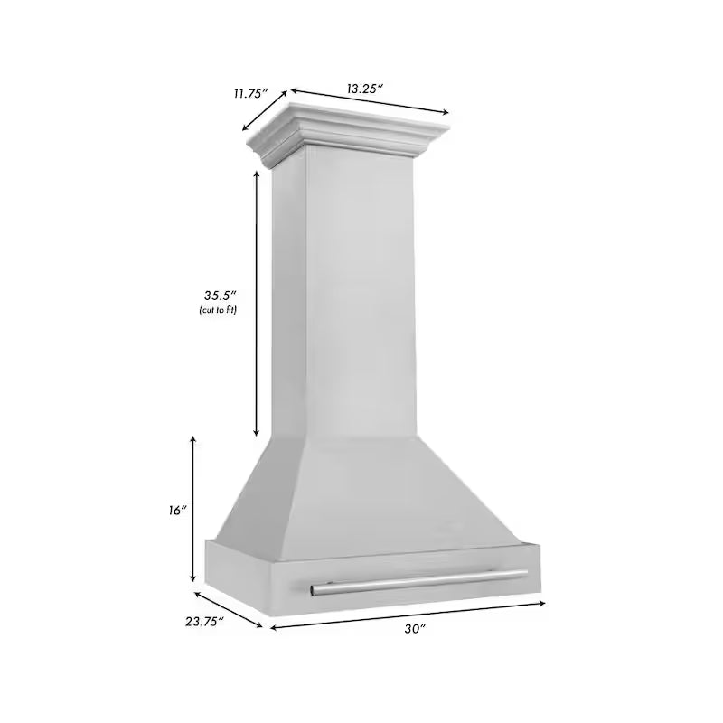 30 in. 400 CFM Ducted Wall Mount Range Hood Q9757