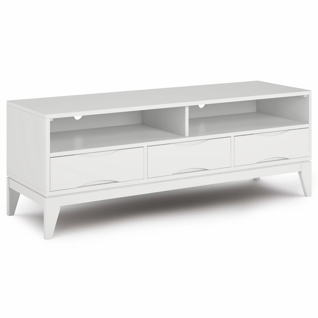 White 60 inch TV Media Stand X350