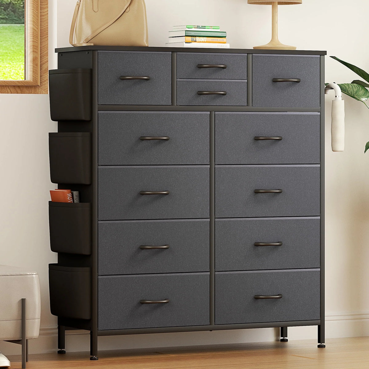12 Drawer Fabric Dresser I30035