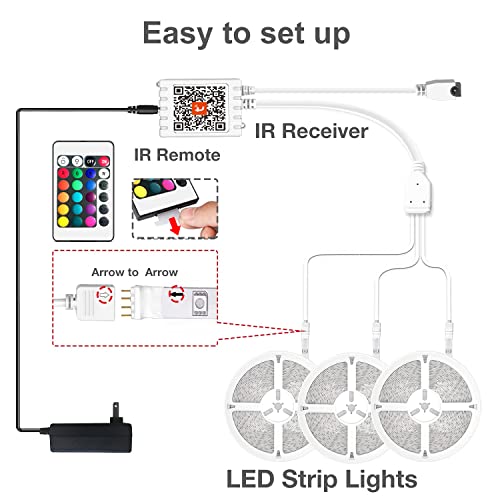 Smart WiFi Led Strip Lights 100ft X53789