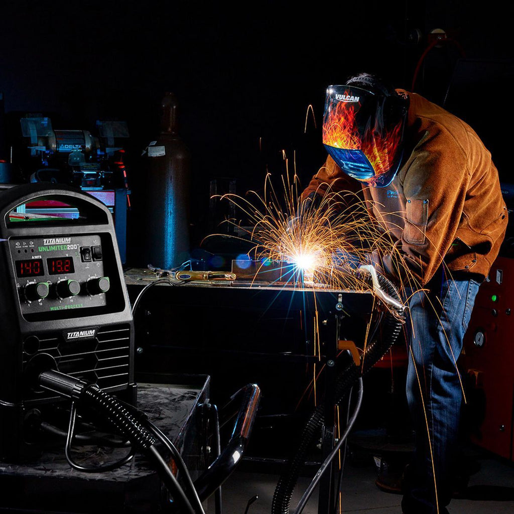 Auto-Darkening Welding Helmet with Flame Design R56801