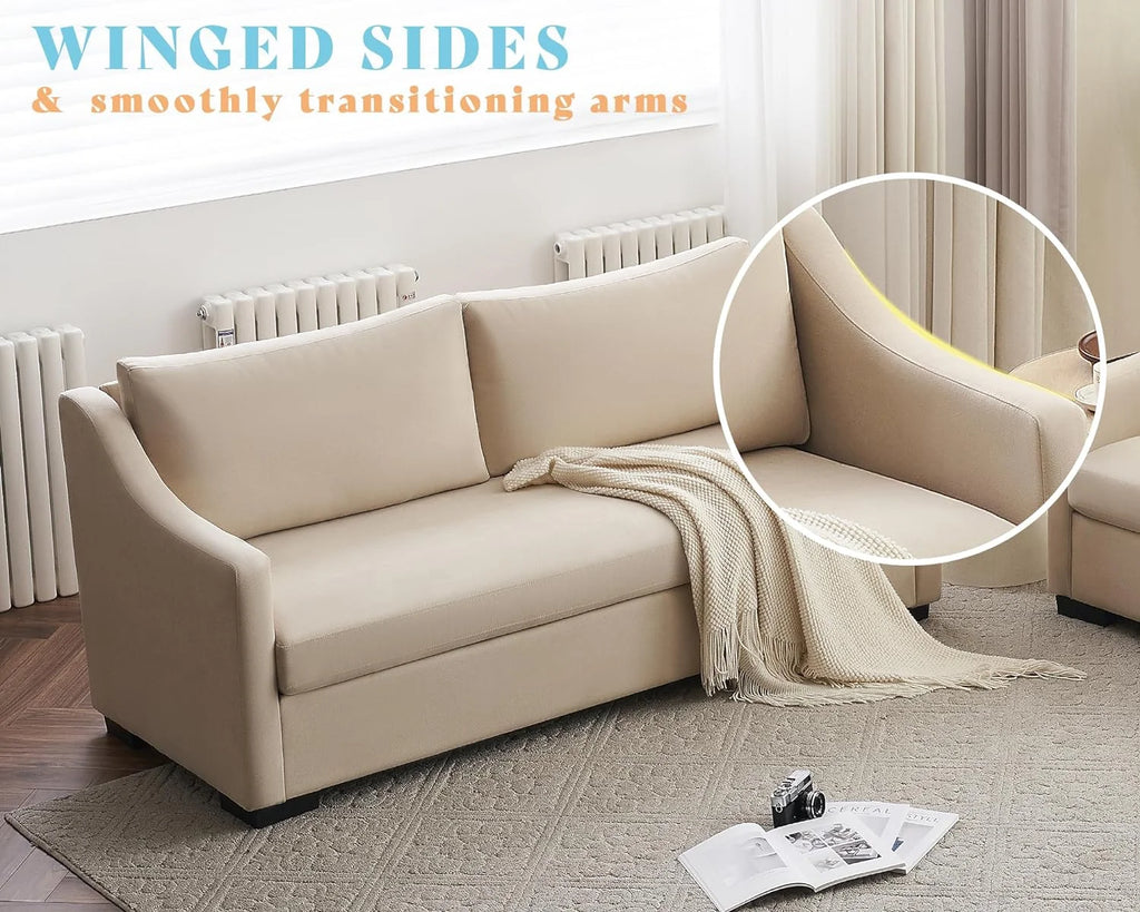 Beige Chenille 2 Piece Sofa C189143