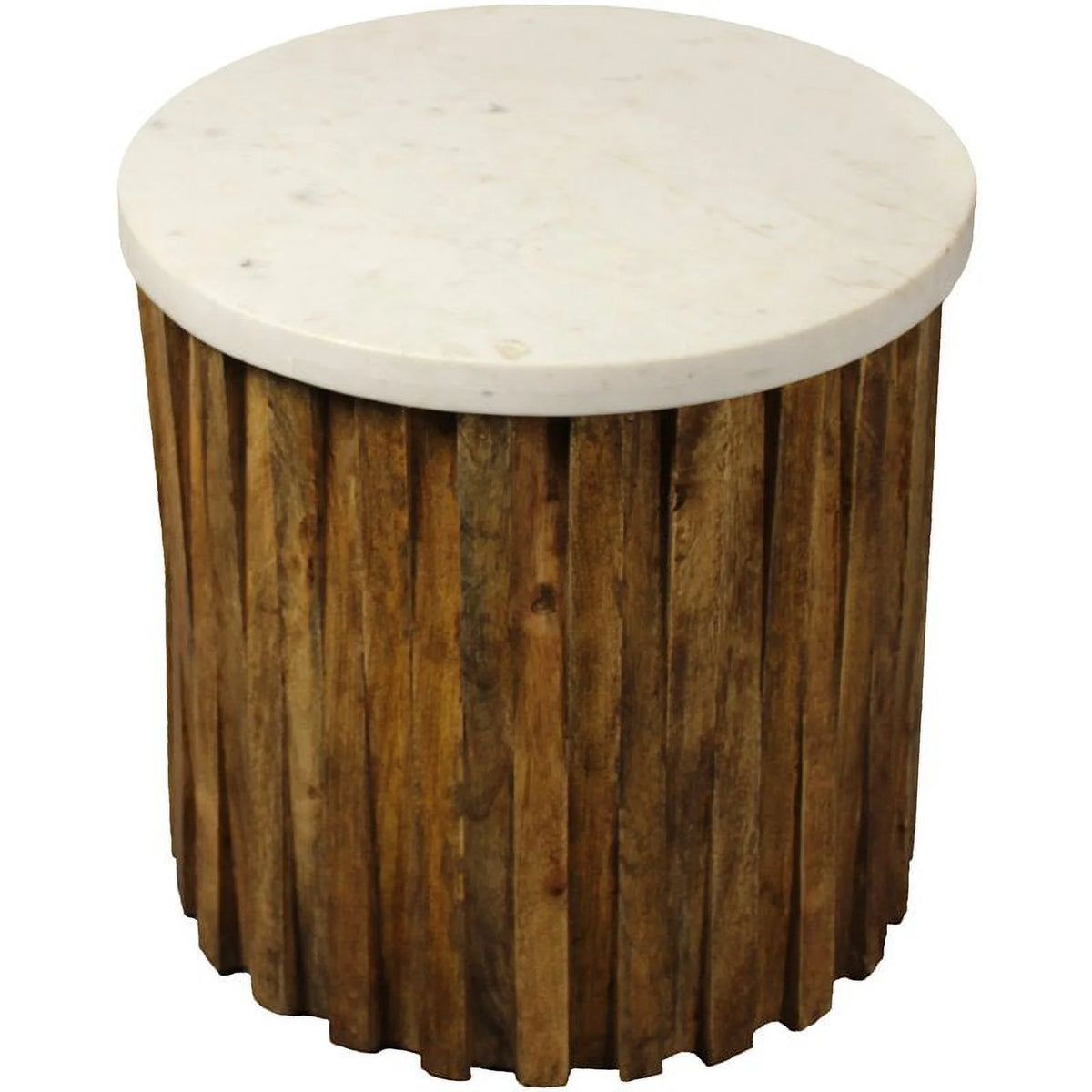 Ivory Marble Top Accent Table J77460