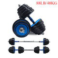 88 Lbs Adjustable Dumbbell Set with Connecting Rod S724936