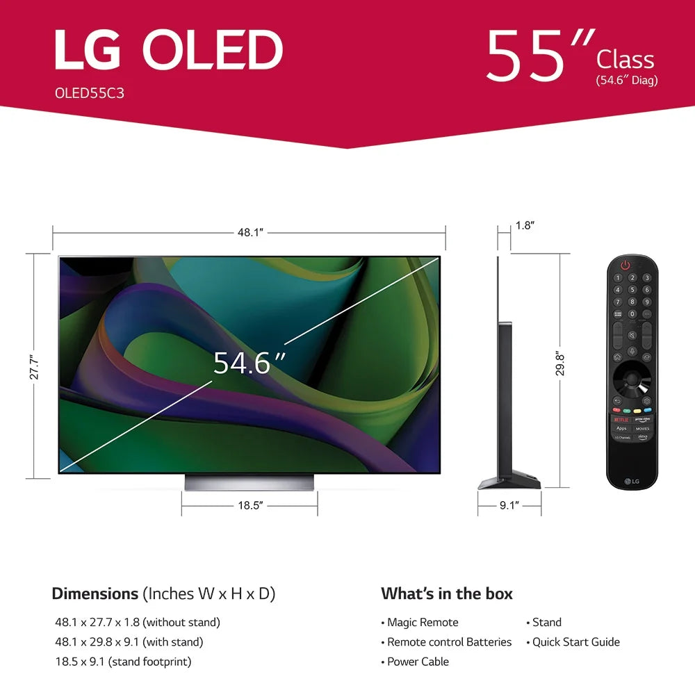 55 Class 4K UHD OLED Smart TV with Dolby Vision B459