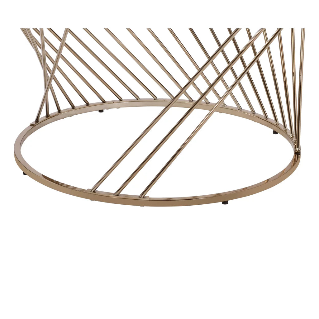 Contemporary Coffee Table with Metal Base and Glass Top M53609