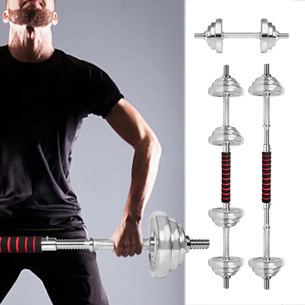 Adjustable Dumbbell Set with Barbell Plates N6735
