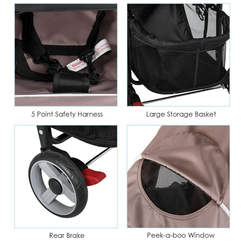 Foldable Lightweight Baby Stroller Pushchair M620
