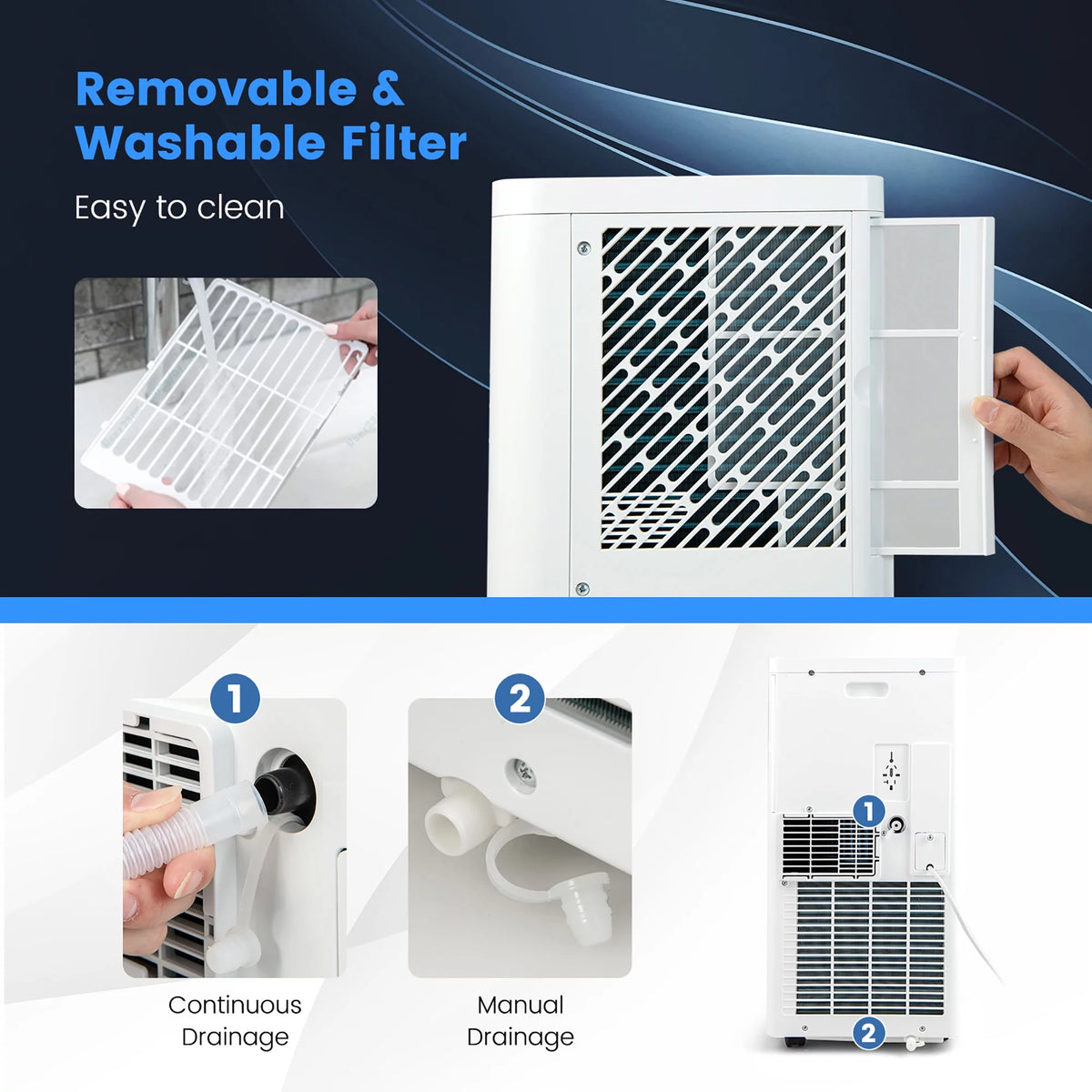5000 BTU Portable Air Conditioner 3-in-1 S8851