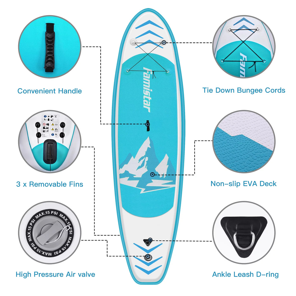 Inflatable Stand Up Paddle Board with Adjustable Paddle L8019