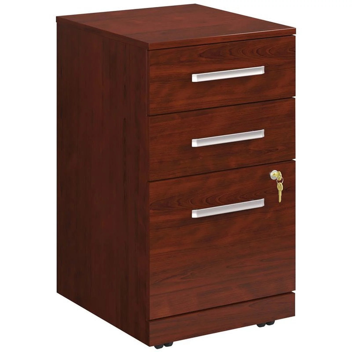 Engineered Wood 3-Drawer Mobile Filing Cabinet O67592